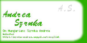 andrea szrnka business card